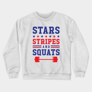 Stars, Stripes And Squats Crewneck Sweatshirt